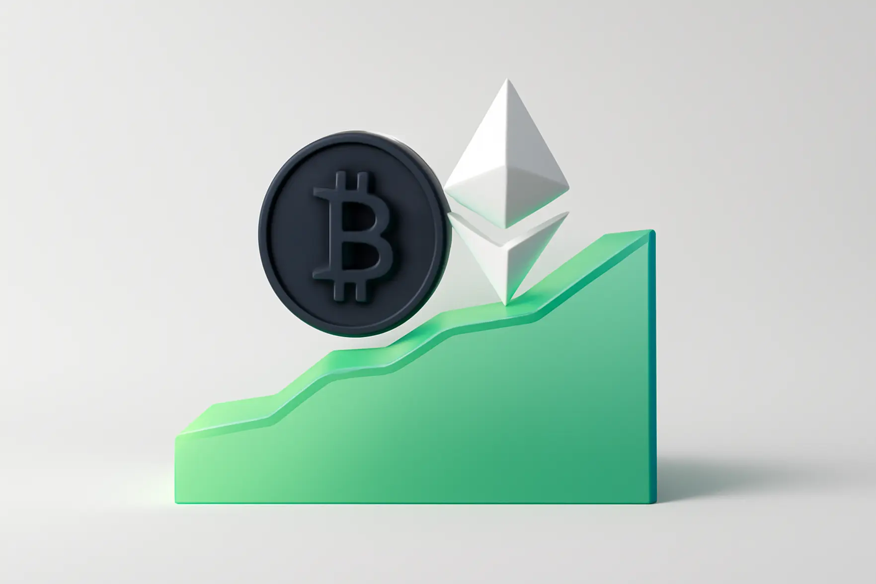 افزایش ارزش بازار کریپتو با رشد بیت‌کوین و اتریوم